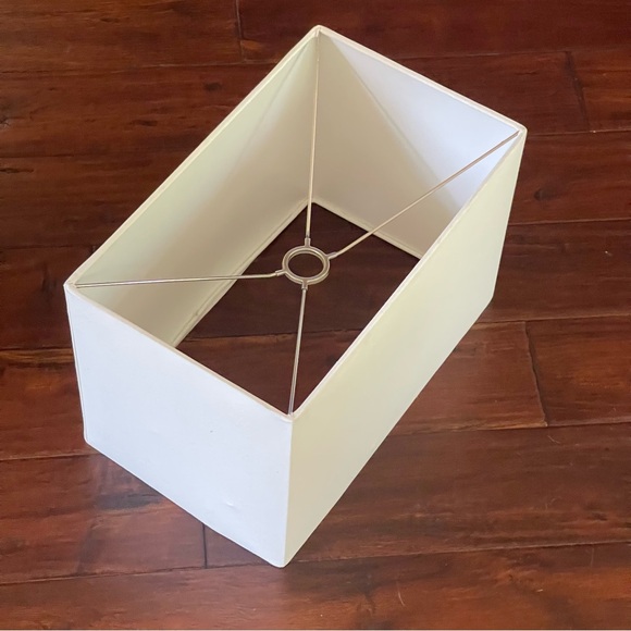 White Rectangular Lamp Shade - Picture 3 of 16